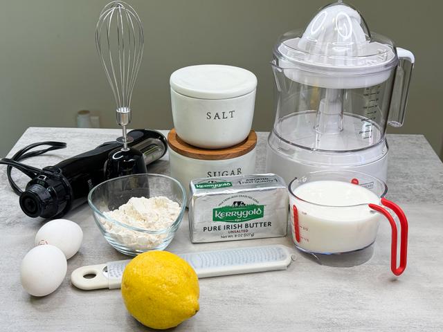 Image of ingredients of Lemon Pudding