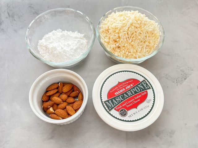 Image of ingredients of Homemade Raffaello Candies