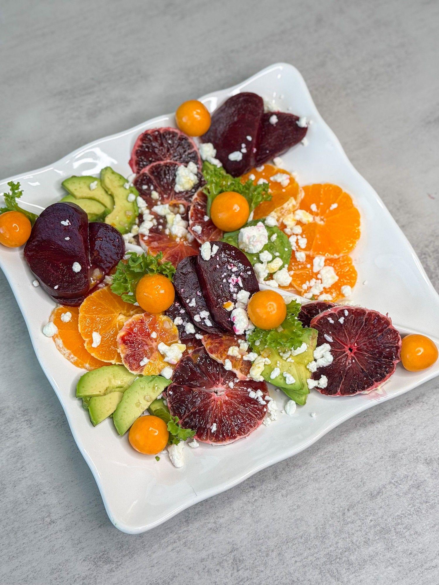 Image of Roasted Beets Salad with Avocado and Citrus