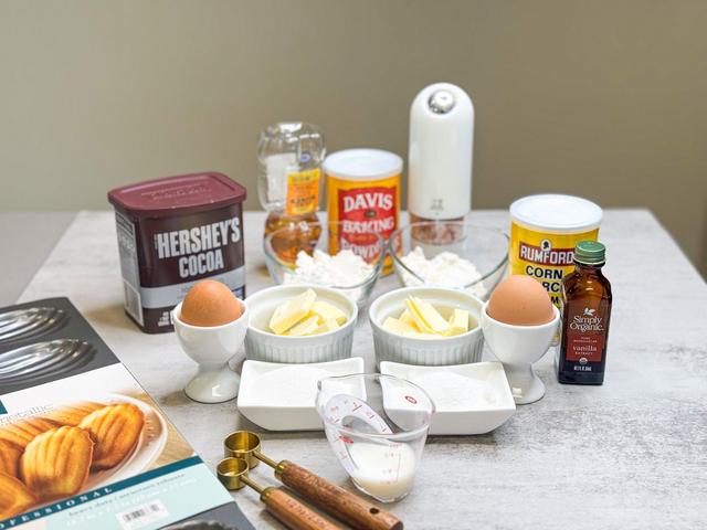 Image of ingredients of Madeleine Cookies
