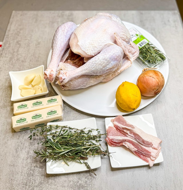 Image of ingredients of Best Crispy and Juicy Thanksgiving Turkey