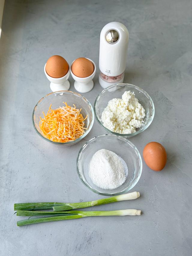 Image of ingredients of High Protein Breakfast Pancakes