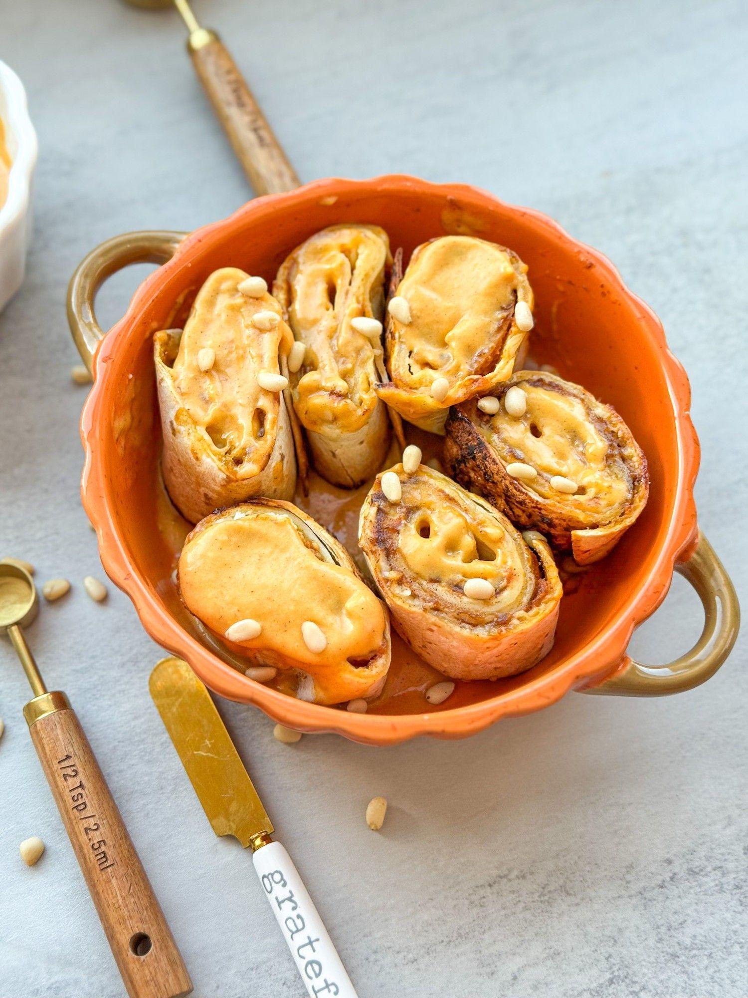 Image of Healthy Pumpkin Cinnabon Roll