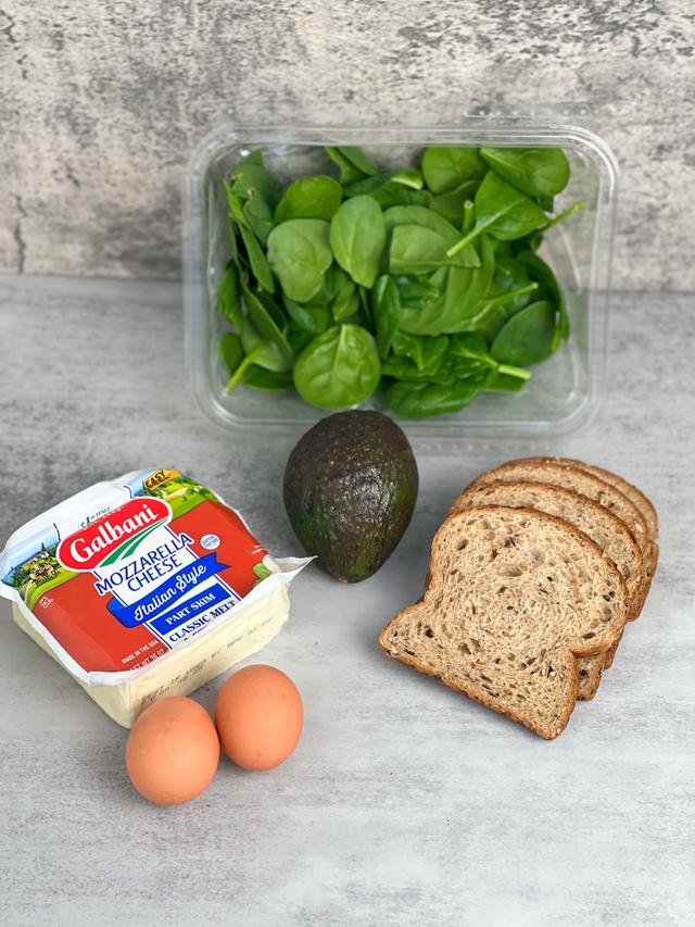 Image of ingredients of Healthy morning sandwich