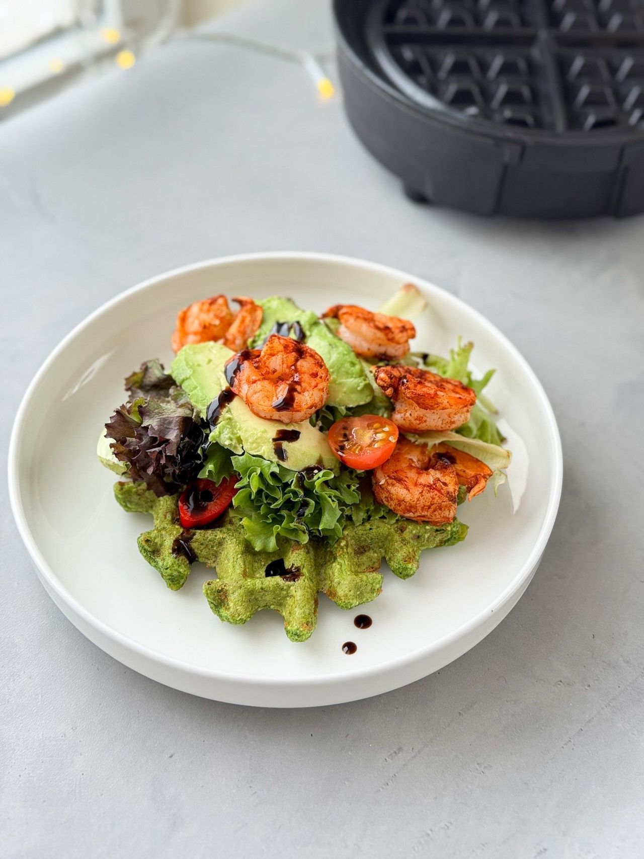 Spinach waffles - Yuliia Fishka