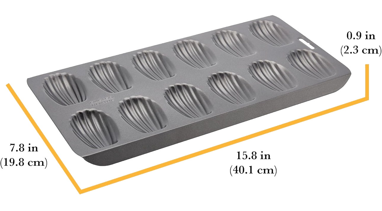 Image of 12-Cup Non-Stick Madeleine Mold