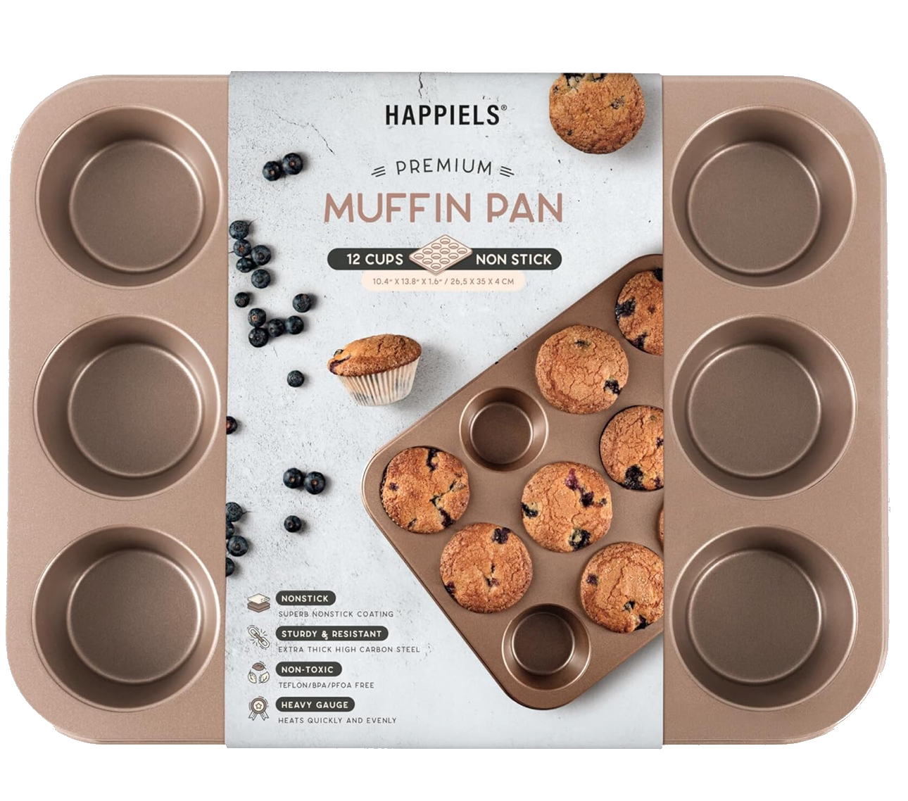 Image of Nonstick 12 Cup Muffin Pan